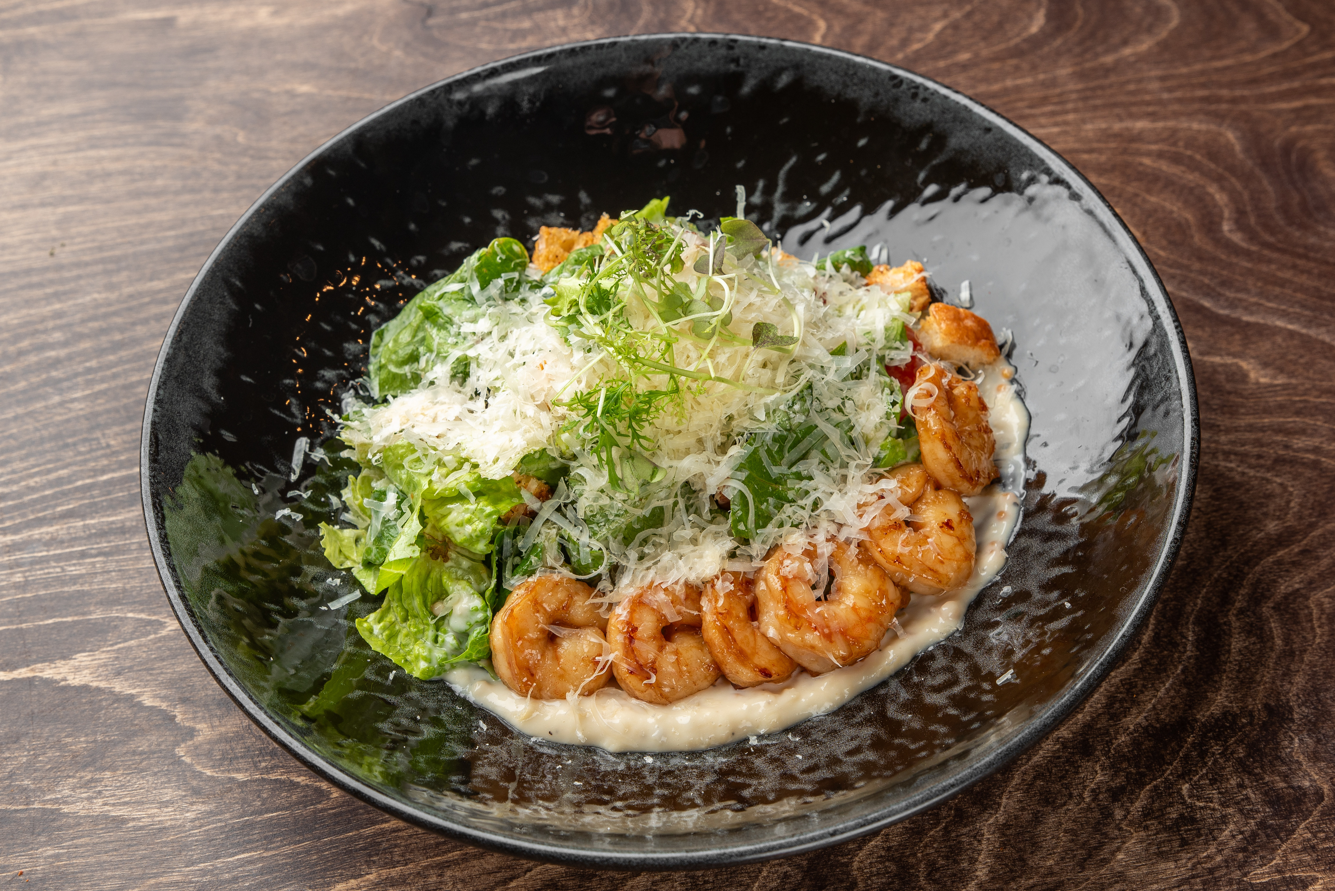 Салат Цезарь с креветками<br>